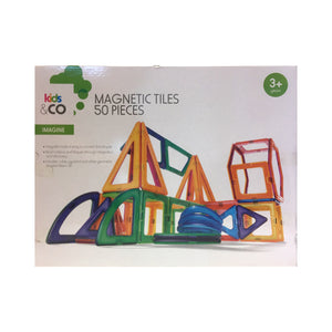 Kids & Co. Magnetic Tiles 50 Pieces (T50)