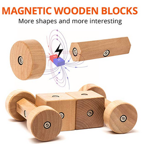 Giromag 20 Piece Magnetic Wooden Blocks (T8500)
